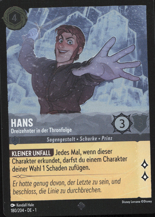 Hans - Dreizehnter in der Thronfolge 1TFC-180 Super Rare Deutsch