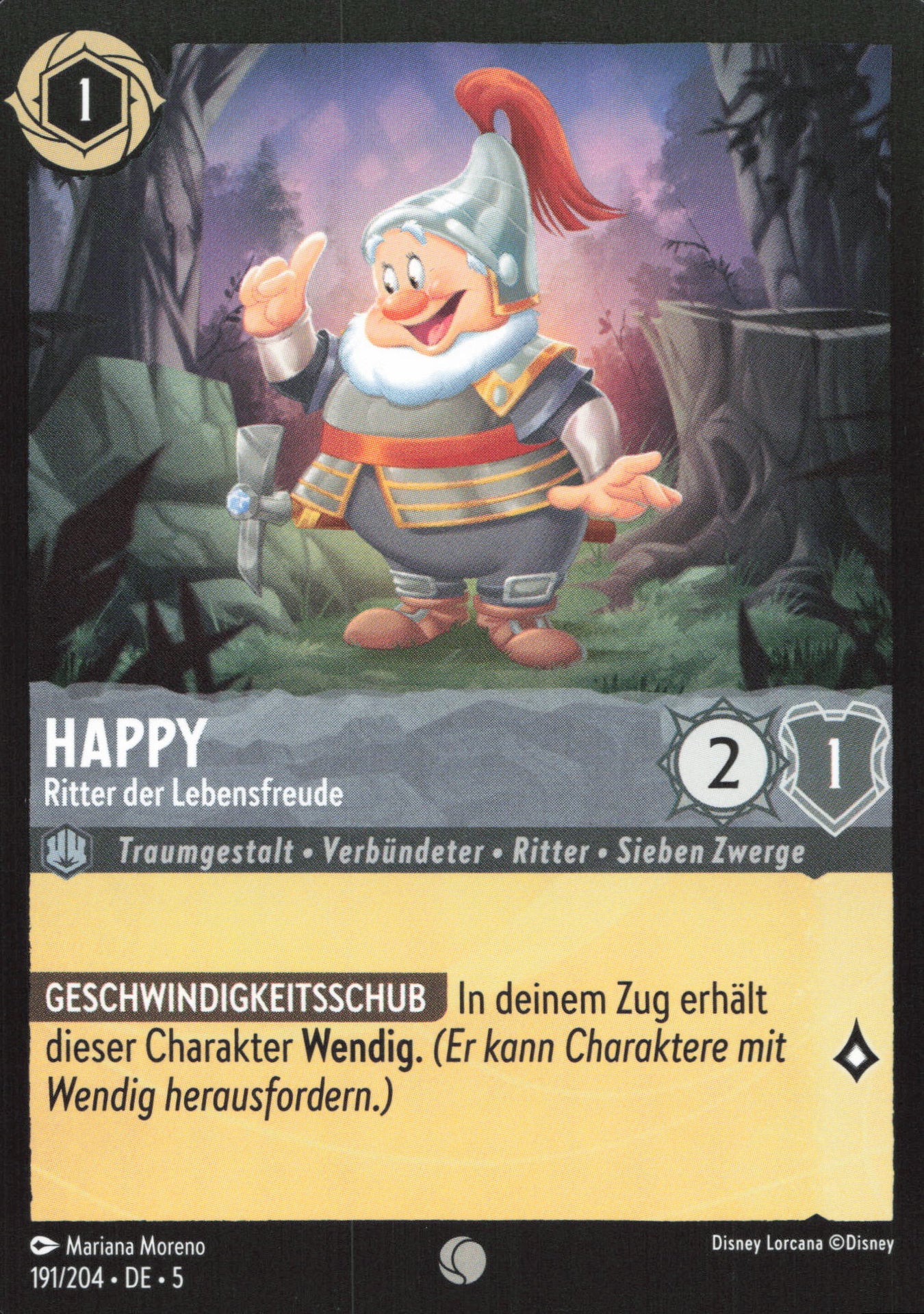 Alle Happy Charakterkarten in Disney Lorcana