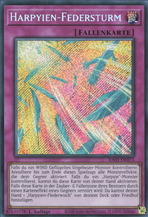 Harpyien-Federsturm (V.3) RA01-DE073 Secret Rare