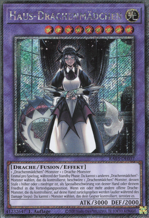 Haus-Drachenmädchen (V.4) RA03-DE037 Platinum Secret Rare Deutsch