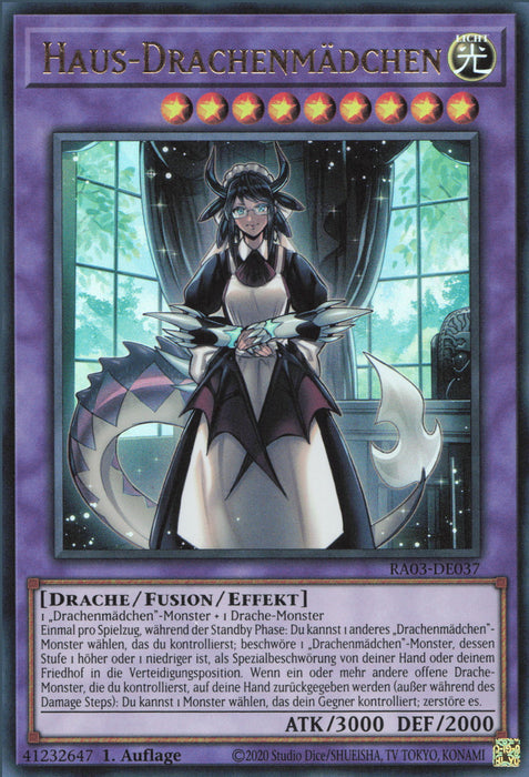 Haus-Drachenmädchen (V.8) RA03-DE037 Ultimate Rare Deutsch