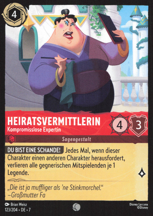 Heiratsvermittlerin - Kompromisslose Expertin 7ARI-123 Common Deutsch