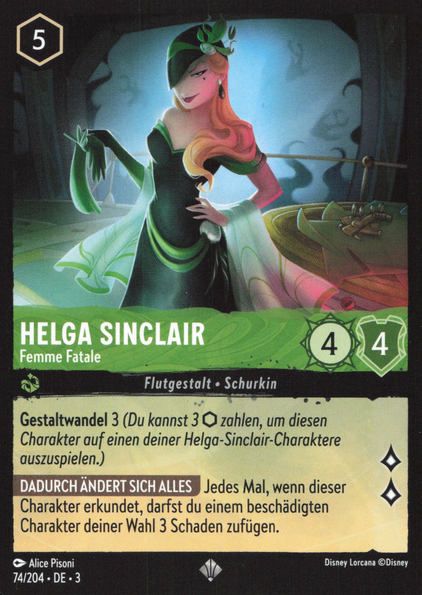 Alle Helga Sinclair Charakterkarten in Disney Lorcana