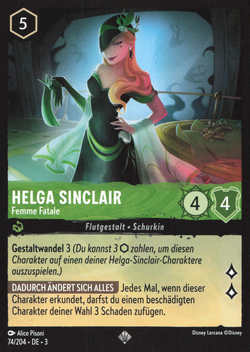 Helga Sinclair - Femme Fatale 3INK-074 Super Rare Deutsch