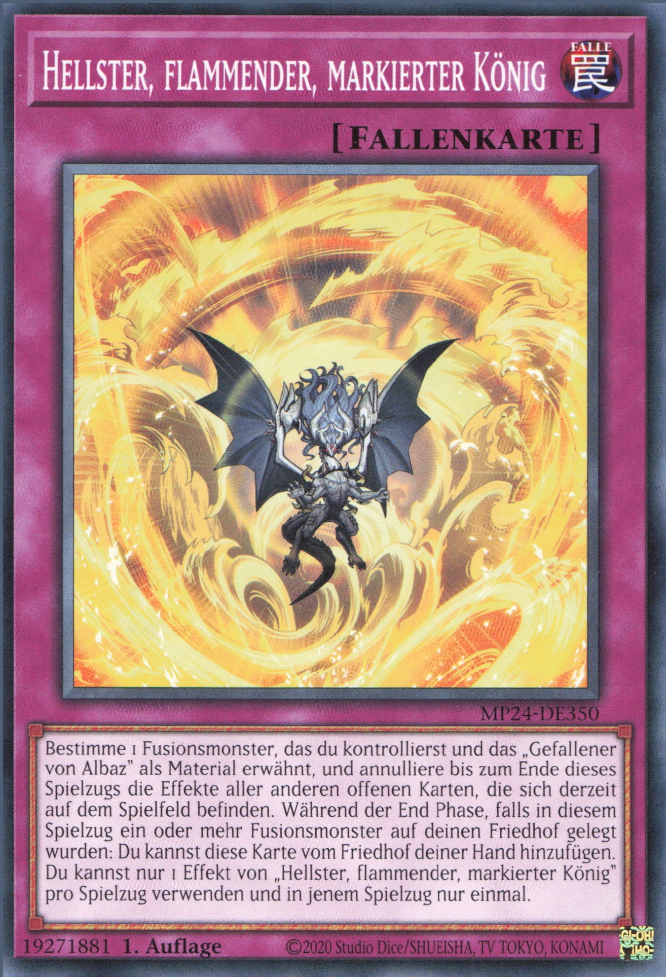 Yu-Gi-Oh! Hellster, flammender, markierter König