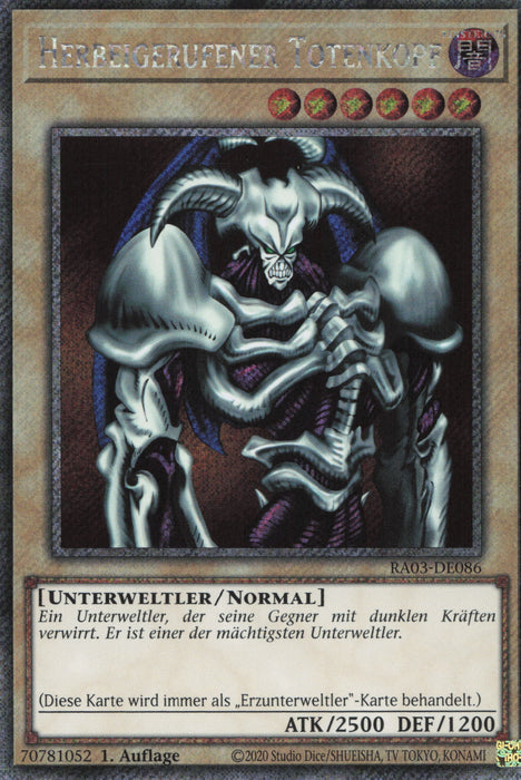 Herbeigerufener Totenkopf (V.1) RA03-DE086 Platinum Secret Rare Deutsch