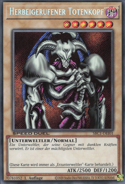 Herbeigerufener Totenkopf (V.2) SBC1-DEI01 Secret Rare Deutsch