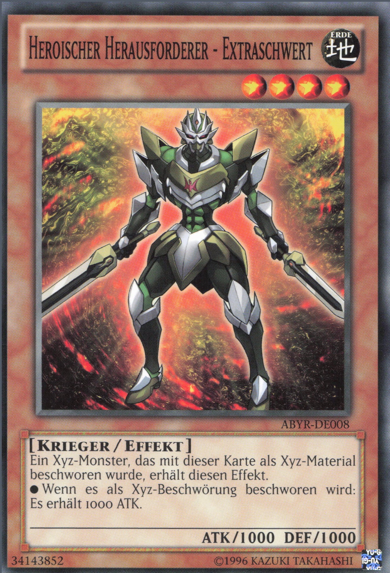 Yu-Gi-Oh! Heroischer Herausforderer Extraschwert