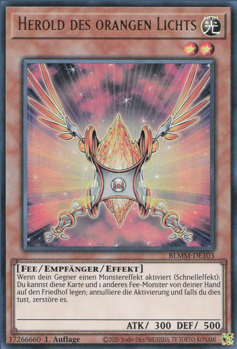 Herold des orangen Lichts (V.1) BLMM-DE103 Ultra Rare Deutsch