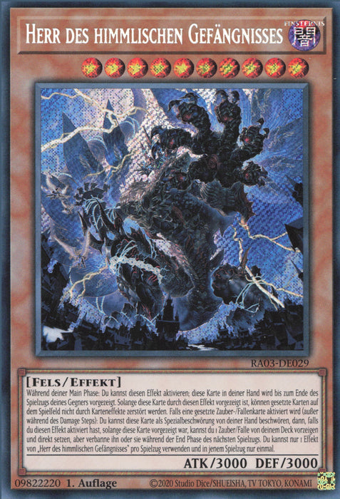 Herr des himmlischen Gefängnisses (V.3) RA03-DE029 Secret Rare Deutsch