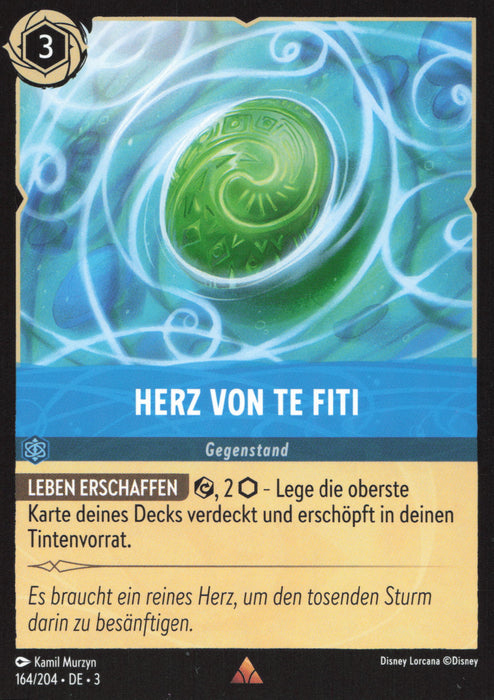 Herz von Te Fiti 3INK-164 Rare Deutsch