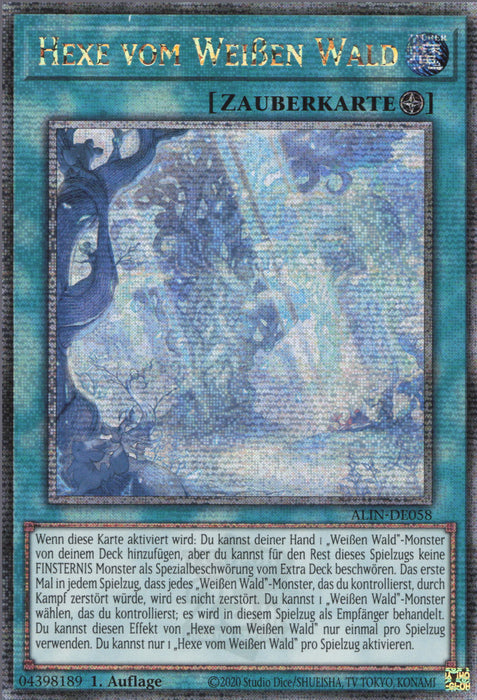 Hexe vom Weißen Wald (V.2) ALIN-DE058 Quarter Century Secret Rare Deutsch