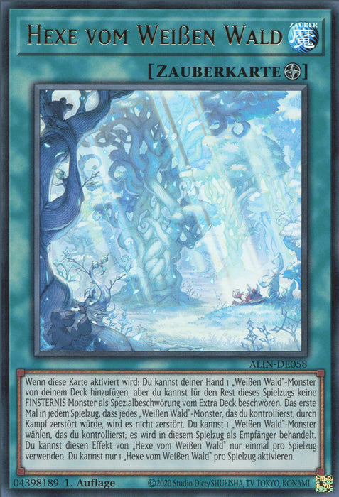 Hexe vom Weißen Wald (V.1) ALIN-DE058 Ultra Rare Deutsch