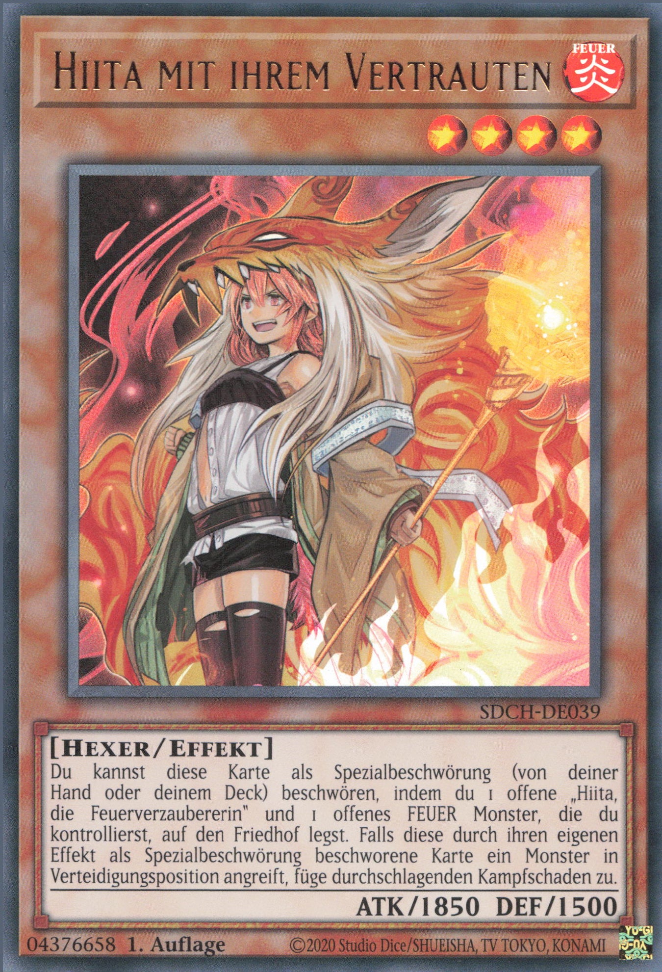 Yu-Gi-Oh! Hiita mit ihrem Vertrauten