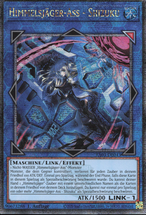 Himmelsjäger-Ass - Shizuku (V.6) RA03-DE043 Quarter Century Secret Rare Deutsch