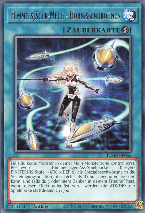 Himmelsjäger-Mech - Hornissendrohnen JUSH-DE053 Rare Deutsch