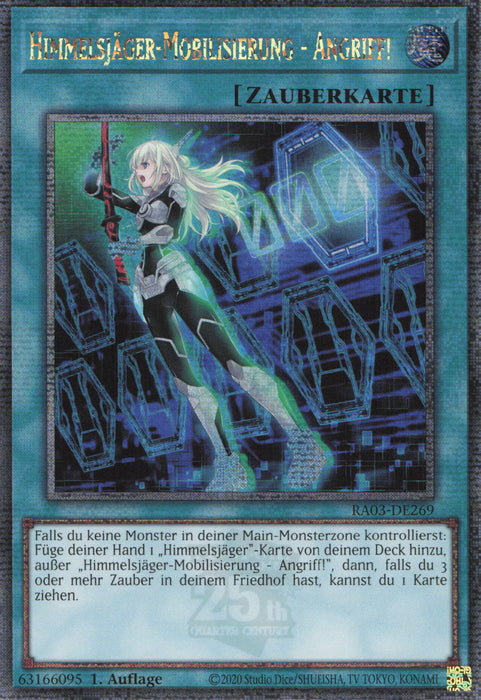 Himmelsjäger-Mobilisierung - Angriff! (V.2) RA03-DE269 Quarter Century Secret Rare Deutsch