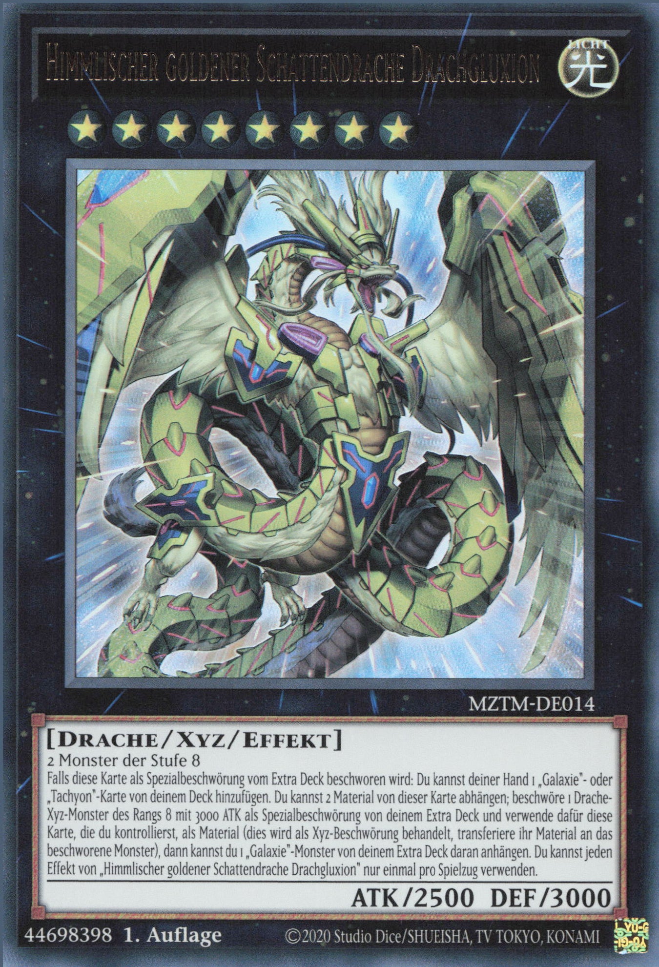 Yu-Gi-Oh! Himmlischer Goldener Schattendrache Drachluxion