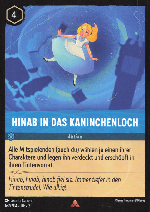 Hinab in das Kaninchenloch 2ROF-162 Rare Deutsch