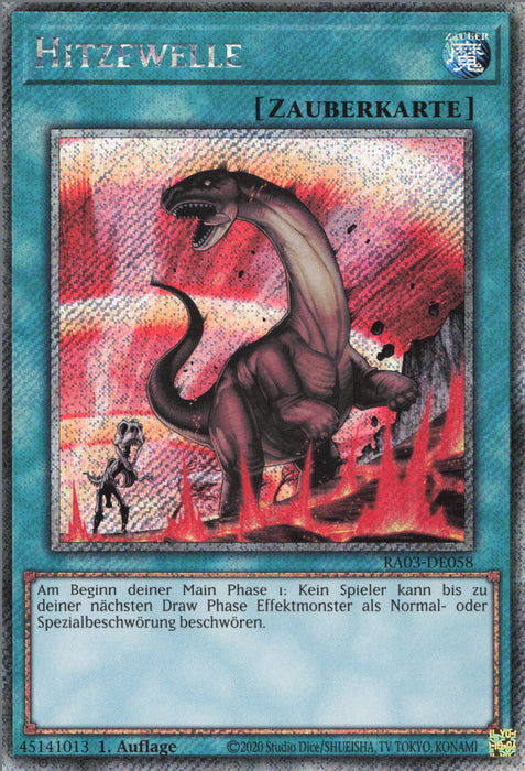 Hitzewelle (V.4) RA03-DE058 Platinum Secret Rare Deutsch