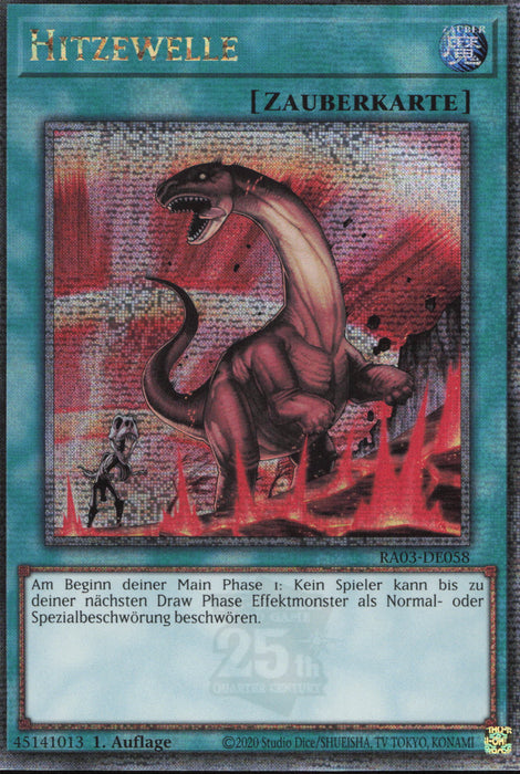 Hitzewelle (V.5) RA03-DE058 Quarter Century Secret Rare Deutsch