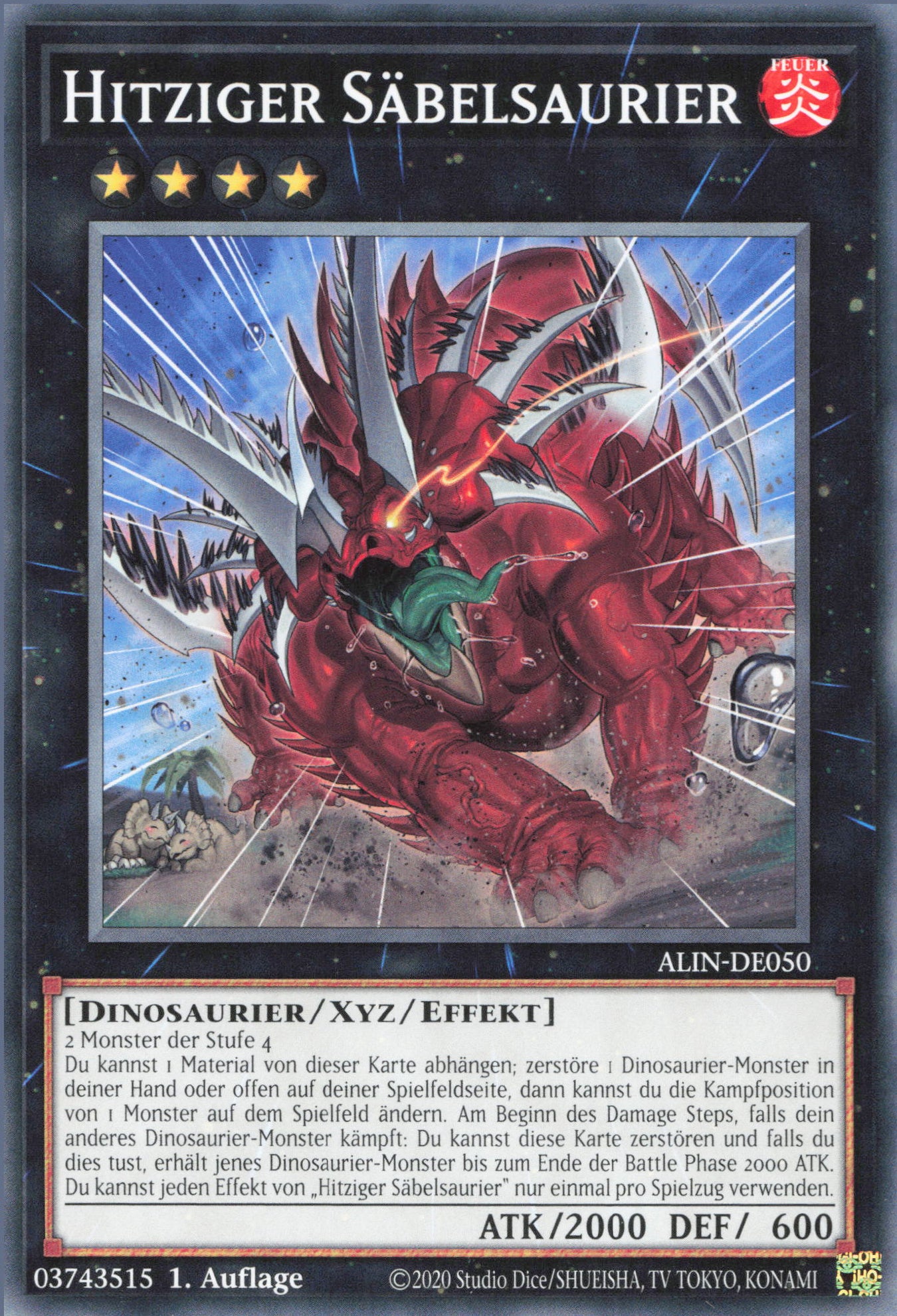 Yu-Gi-Oh! Hitziger Säbelsaurier