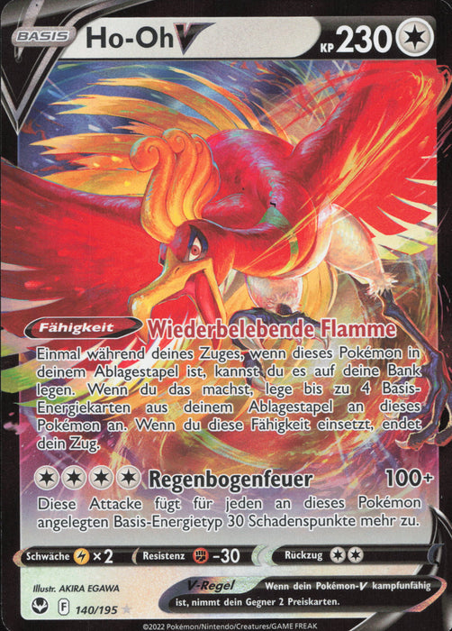 Ho-Oh V SIT-140 Ultra Rare Deutsch