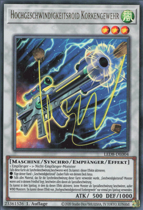 Hochgeschwindigkeitsroid Korkengewehr LED8-DE004 Ultra Rare