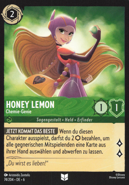 Honey Lemon - Chemie-Genie 6AZS-074 Uncommon Deutsch