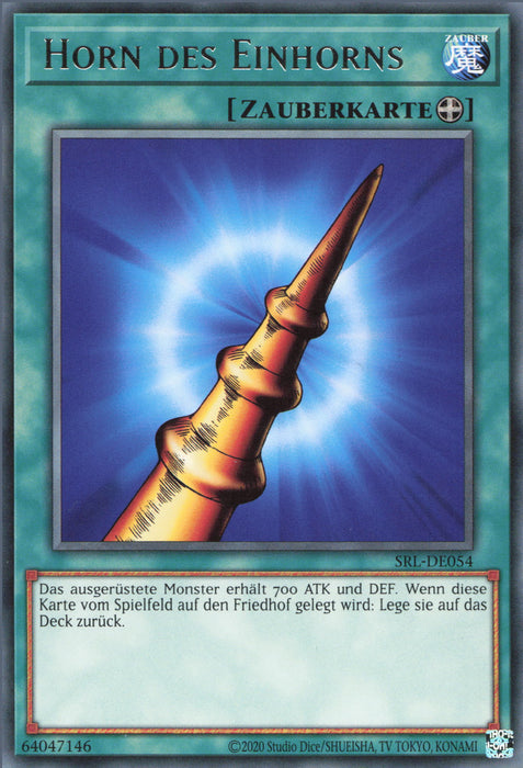 Horn des Einhorns SRL-25TH-DE054 Rare Deutsch