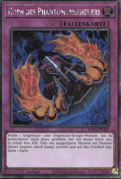 Horn des Phantomungeheuers (V.1) RA03-DE241 Platinum Secret Rare Deutsch