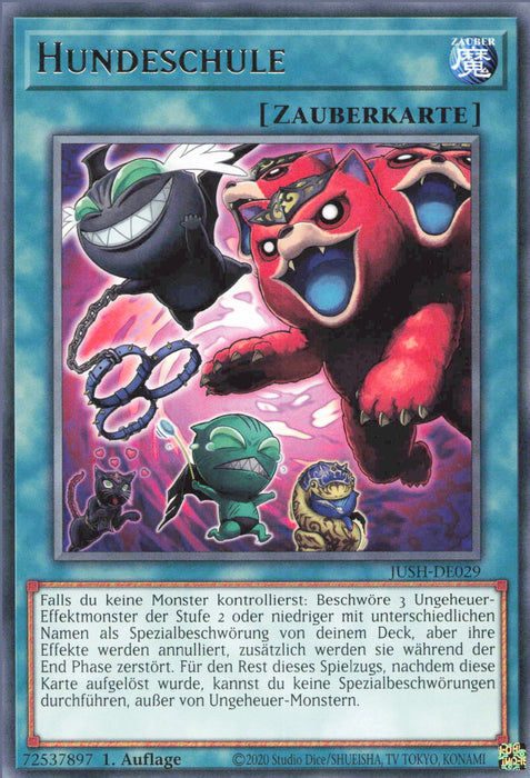 Hundeschule JUSH-DE029 Rare Deutsch