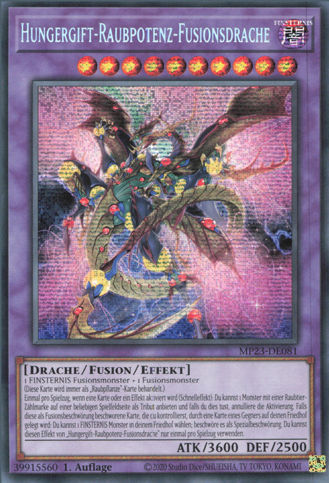 Hungergift-Raubpotenz-Fusionsdrache MP23-DE081 Secret Rare