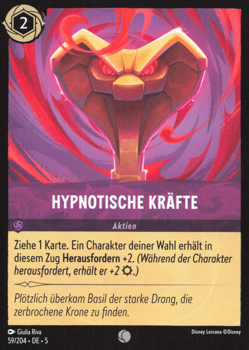 Hypnotische Kräfte 5SSK-59 Common Deutsch