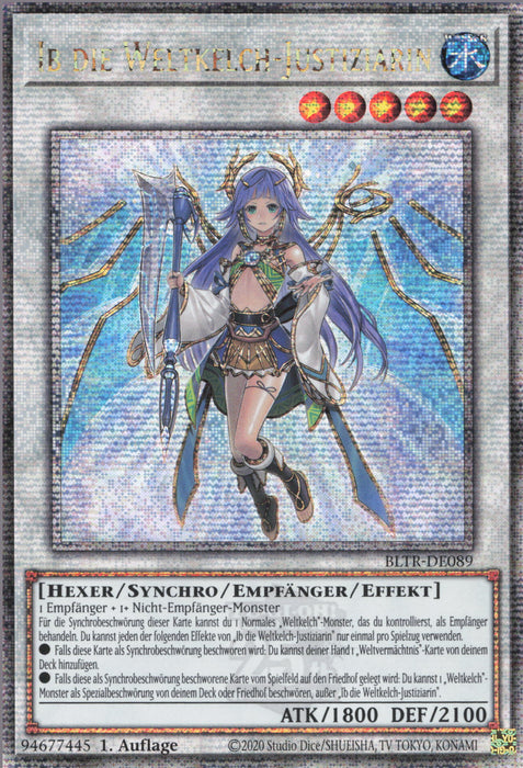 Ib die Weltkelch-Justiziarin (V.2) BLTR-DE089 Quarter Century Secret Rare Deutsch