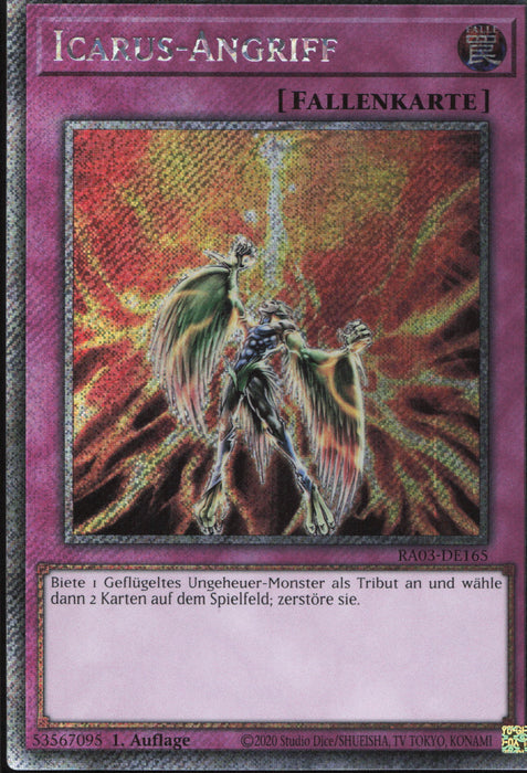 Icarus-Angriff (V.1) RA03-DE165 Platinum Secret Rare Deutsch