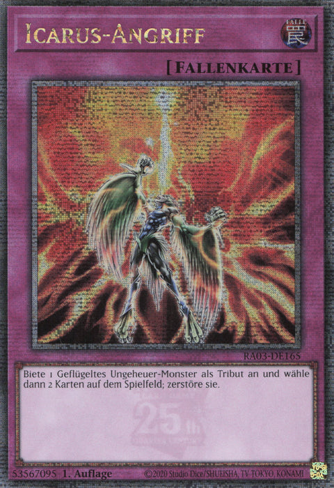 Icarus-Angriff (V.2) RA03-DE165 Quarter Century Secret Rare Deutsch