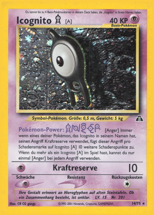 Icognito NDI-14 Holo Rare Deutsch