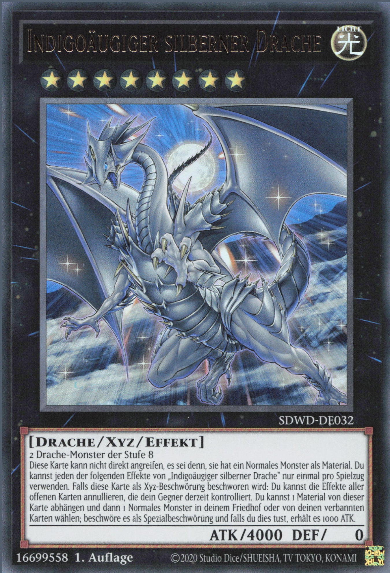 Yu-Gi-Oh! Indigoäugiger Silberner Drache