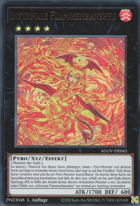 Infernale Flammenbanshee (V.1) AGOV-DE043 Ultra Rare