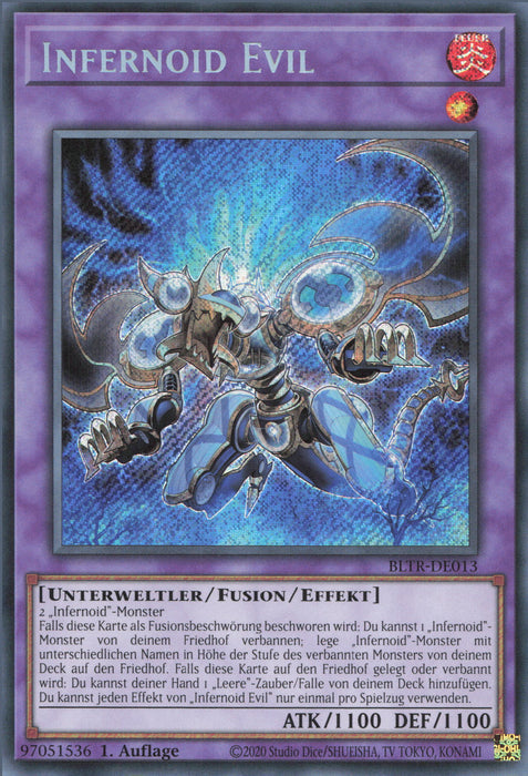 Infernoid Evil (V.1) BLTR-DE013 Secret Rare Deutsch