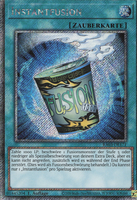 Instantfusion (V.1) RA03-DE171 Platinum Secret Rare Deutsch