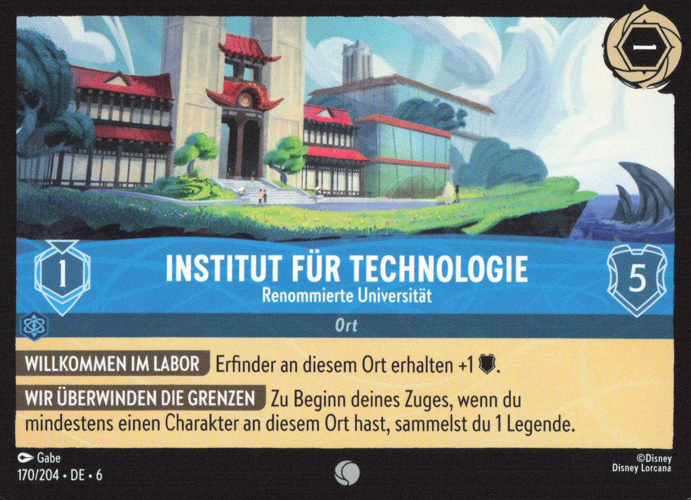 Alle Institut für Technologie Charakterkarten in Disney Lorcana