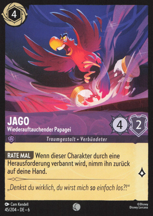 Jago - Wiederauftauchender Papagei 6AZS-045 Common Deutsch