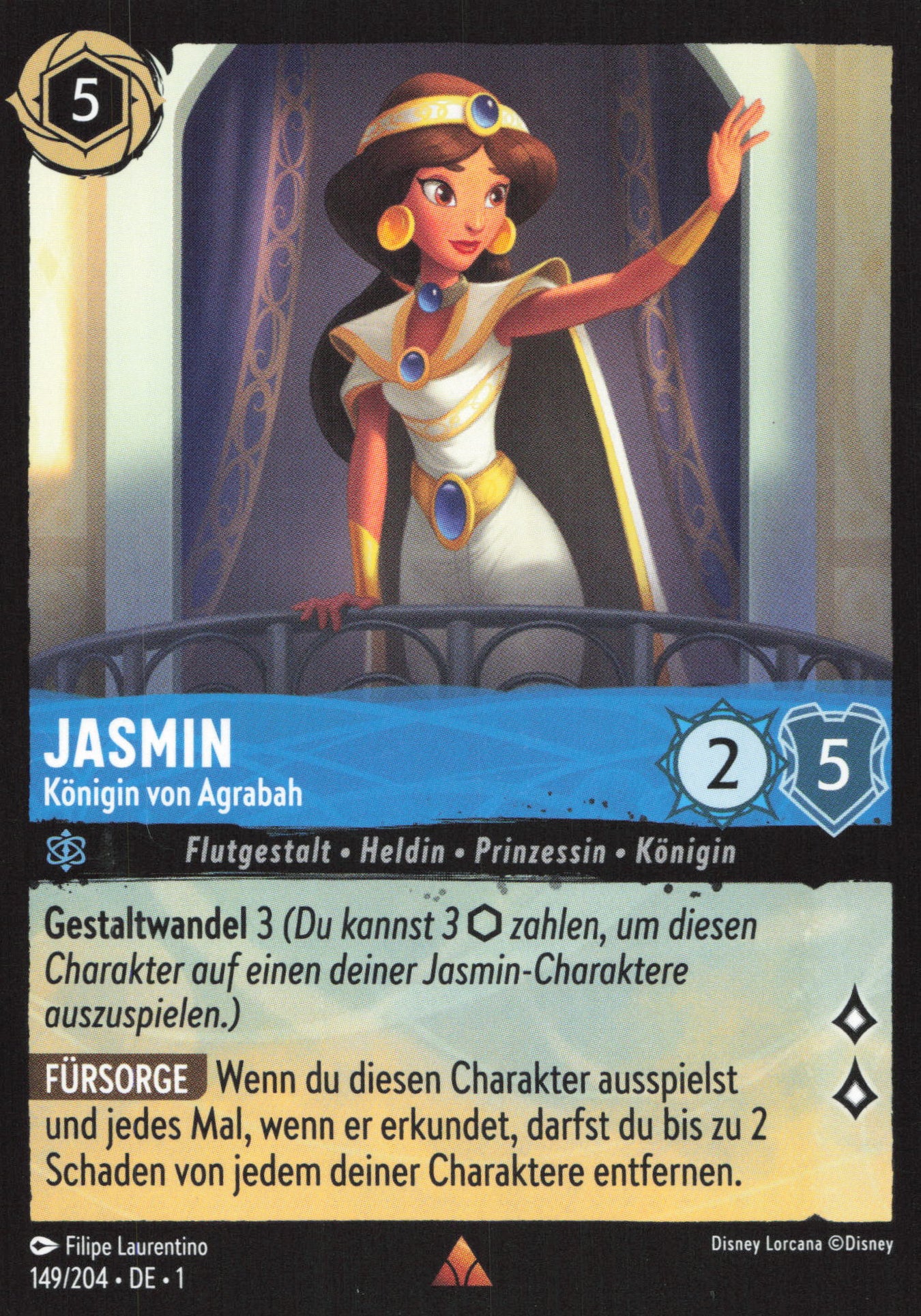 Alle Jasmin Charakterkarten in Disney Lorcana
