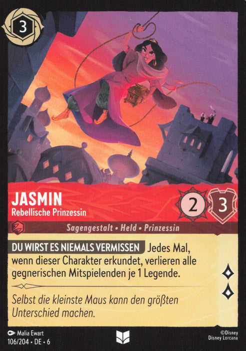 Jasmin - Rebellische Prinzessin 6AZS-106 Uncommon Deutsch