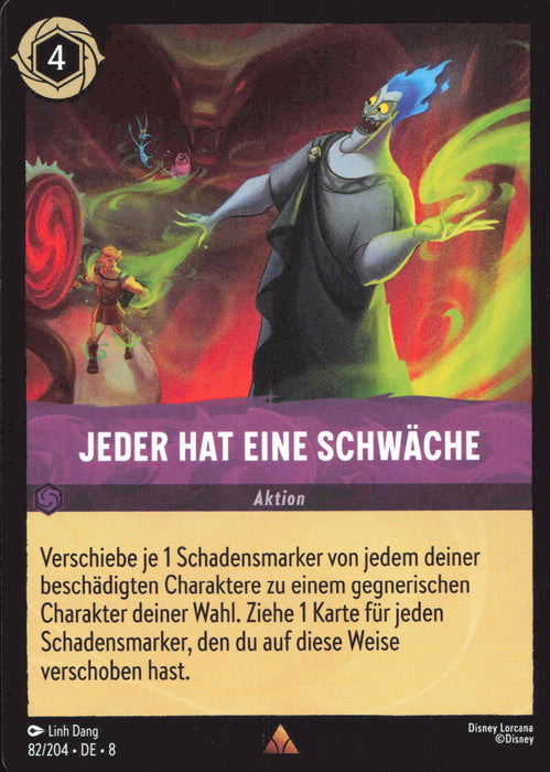 Jeder hat eine Schwäche 8JAF-082 Rare Deutsch