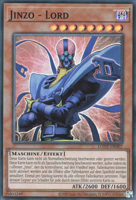 Jinzo - Lord (V.2) LODT-DE007 Super Rare Deutsch