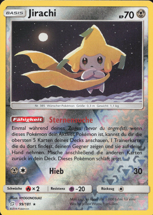 Jirachi TEU-99 Holo Rare Deutsch