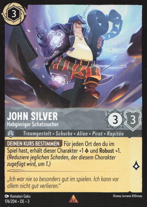 John Silver - Habgieriger Schatzsucher 3INK-176 Rare Deutsch